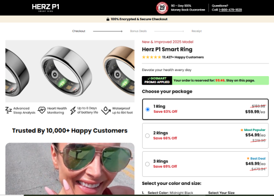 Herz P1 Smart Ring Reviews [NEWEST UPDATE] Every USA Customer Must Know Before Spending!!!