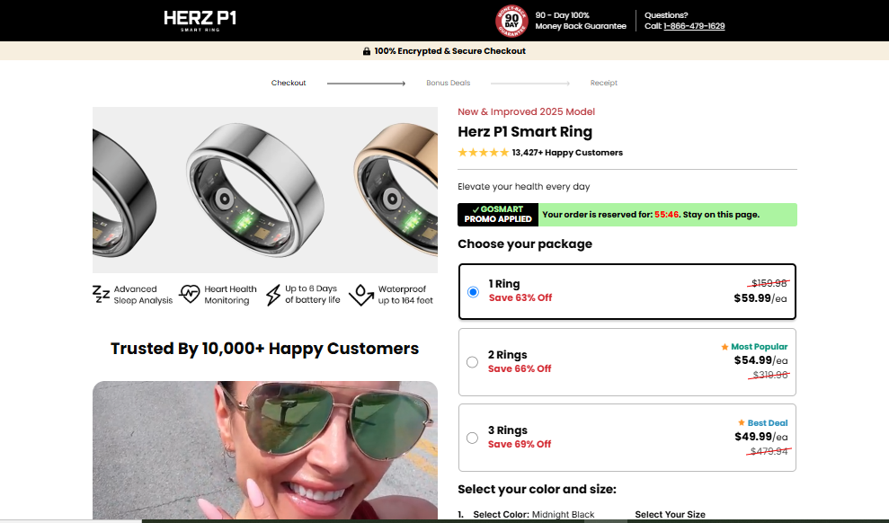 Herz P1 Smart Ring Reviews [NEWEST UPDATE] Every USA Customer Must Know Before Spending!!!