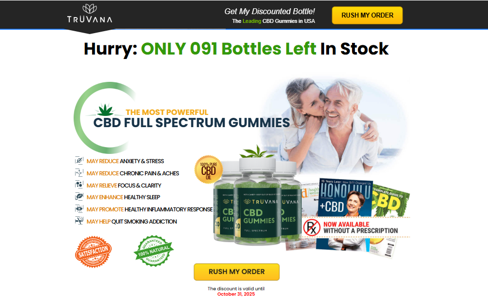TruVana CBD Gummies Reviews – (Expert Analysis Report!) Official Website Results Before Buy
