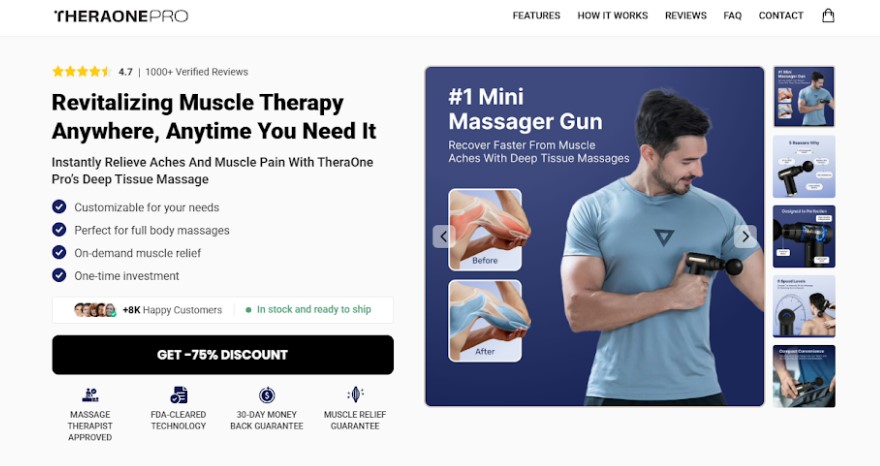 TheraOne Pro Massage Gun – [Latest Review 2025] Compact, Quiet, and Incredibly Effective