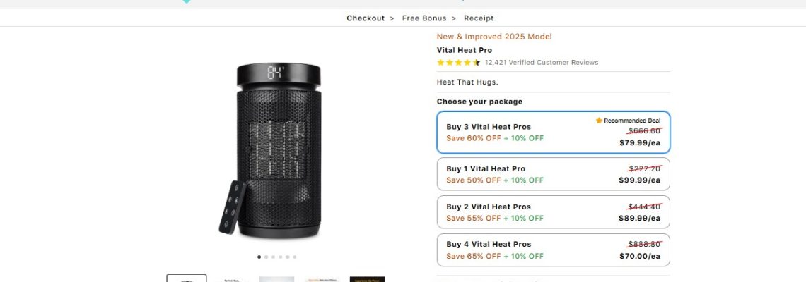 Vital Heat Pro Review – [CONSUMER ALERT] What You Must Know Before Buying!